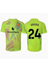 Manchester United Andre Onana #24 Keeper Fotballdrakt Borte Klær 2024-25 Korte ermer